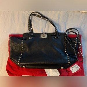 Authentic Valentino rockstud tote bag